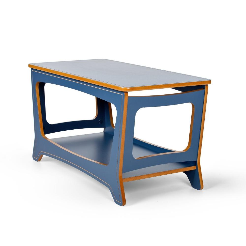 Miniatura Sapateira para Quarto 80cm Chad 100% Mdf Azul