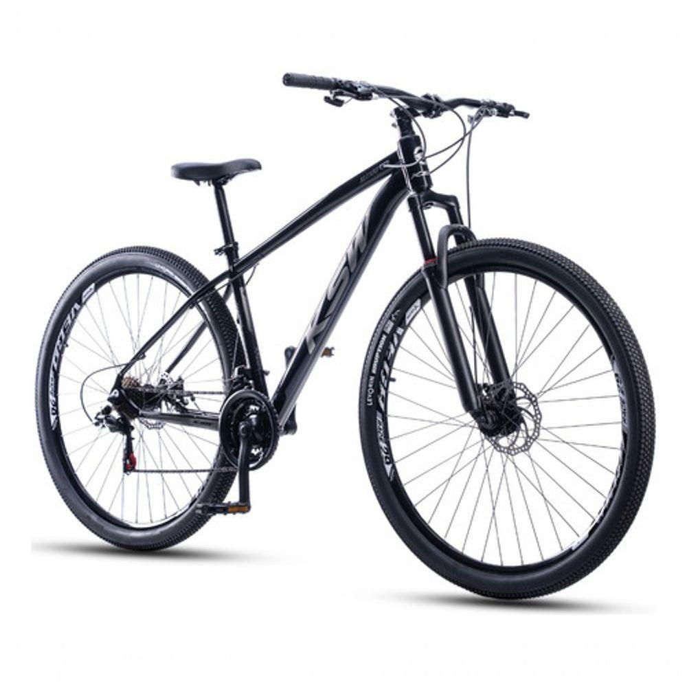 Miniatura Bicicleta Ksw Xlt 100 Aro 29 21v Shimano Freio A Disco Mecânico Mtb Alumínio Preto/prata 19