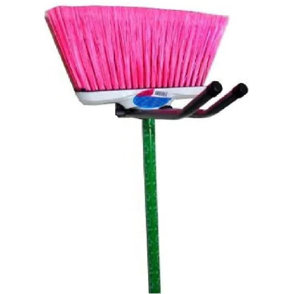 Miniatura Suporte Parede Vassouras/Rodos - Gancho Lavanderia 30cm