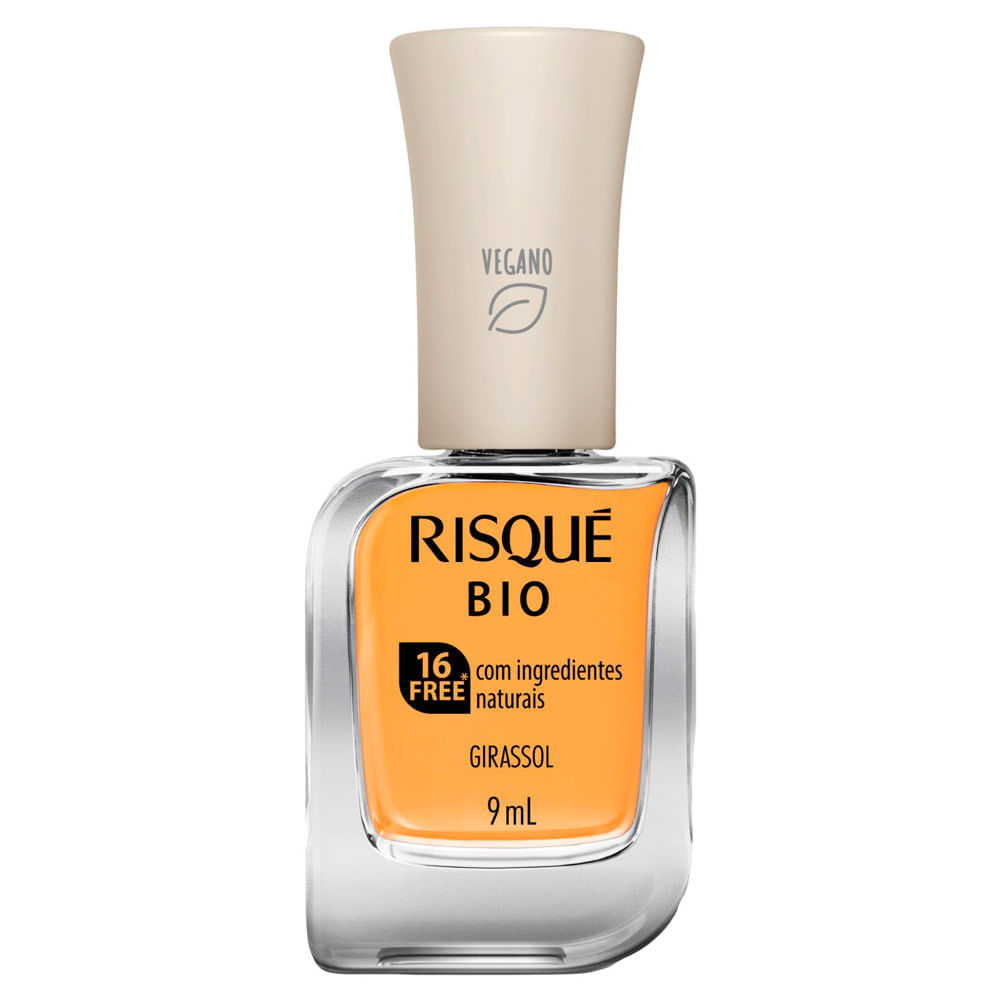 Miniatura Esmalte Risqué Bio Cor Girassol 9ml