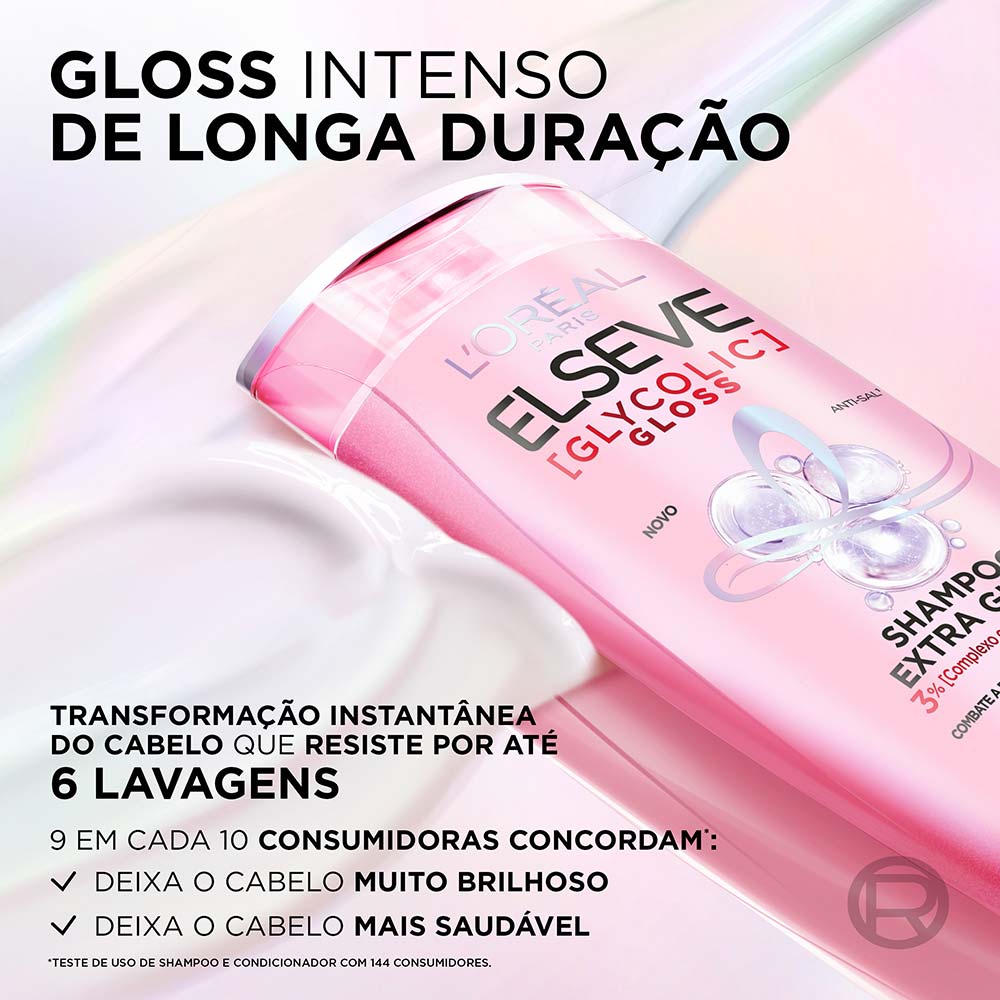 Miniatura Shampoo Extra Gloss Elseve Glycolic Gloss 200ml