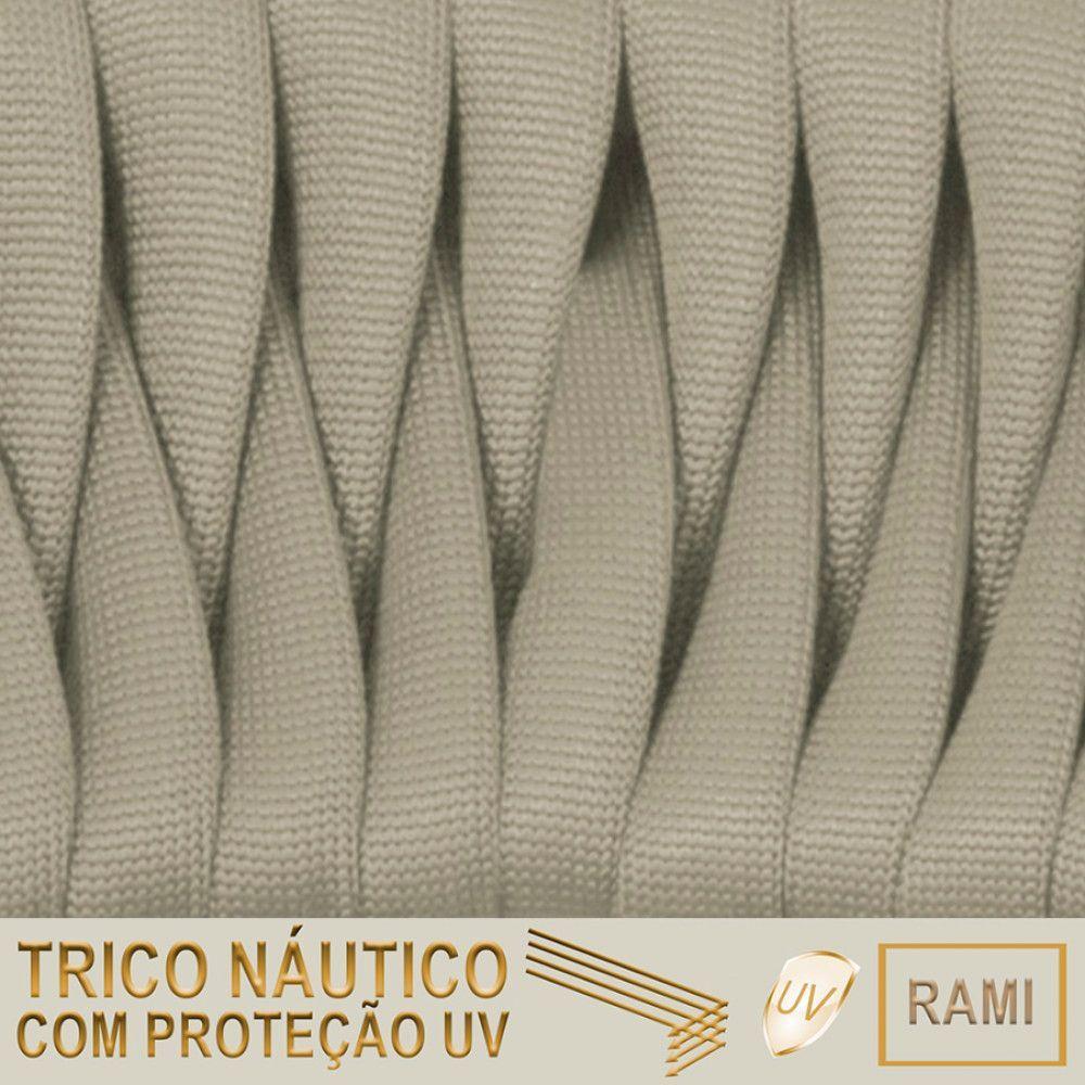Miniatura 6 Cadeiras Tricô Náutico E Alumínio Proteção Uv Varanda Dark Rami