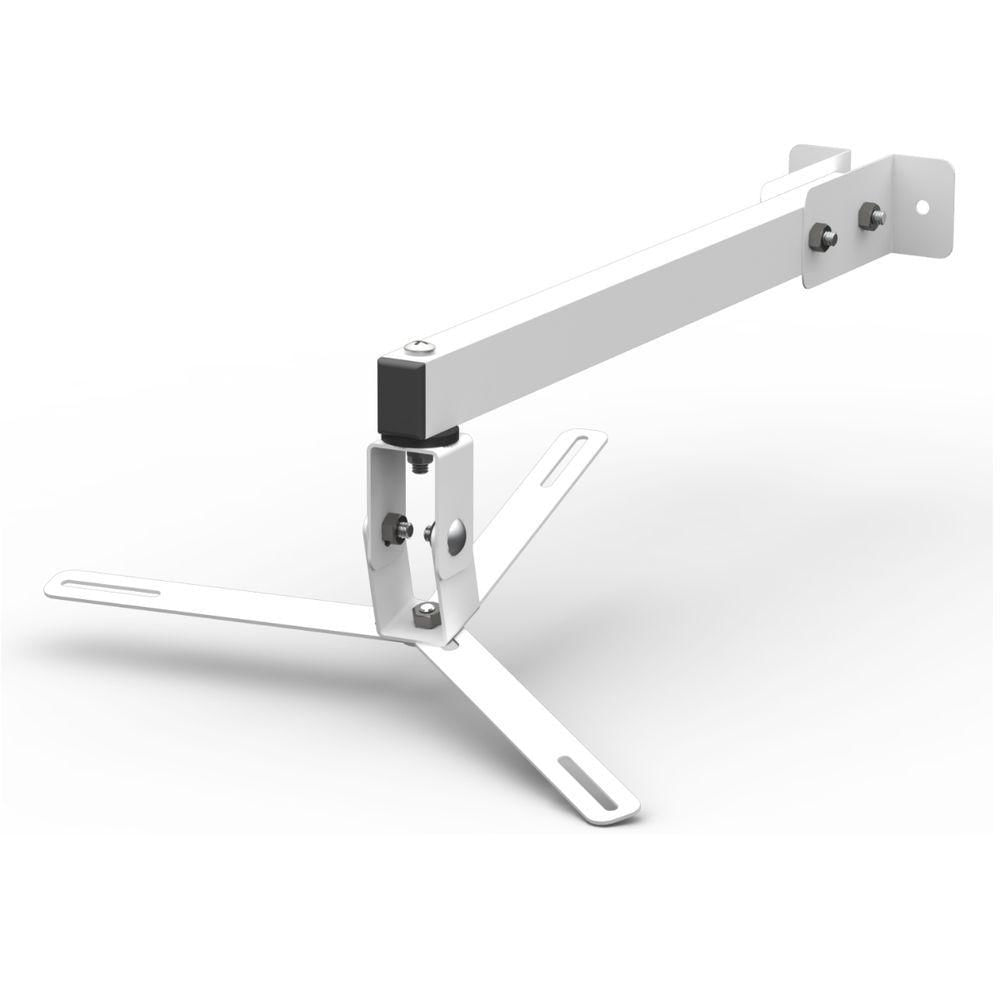 Miniatura Suporte Projetor Datashow Mini Led Parede Braço 40 Cm - Branco