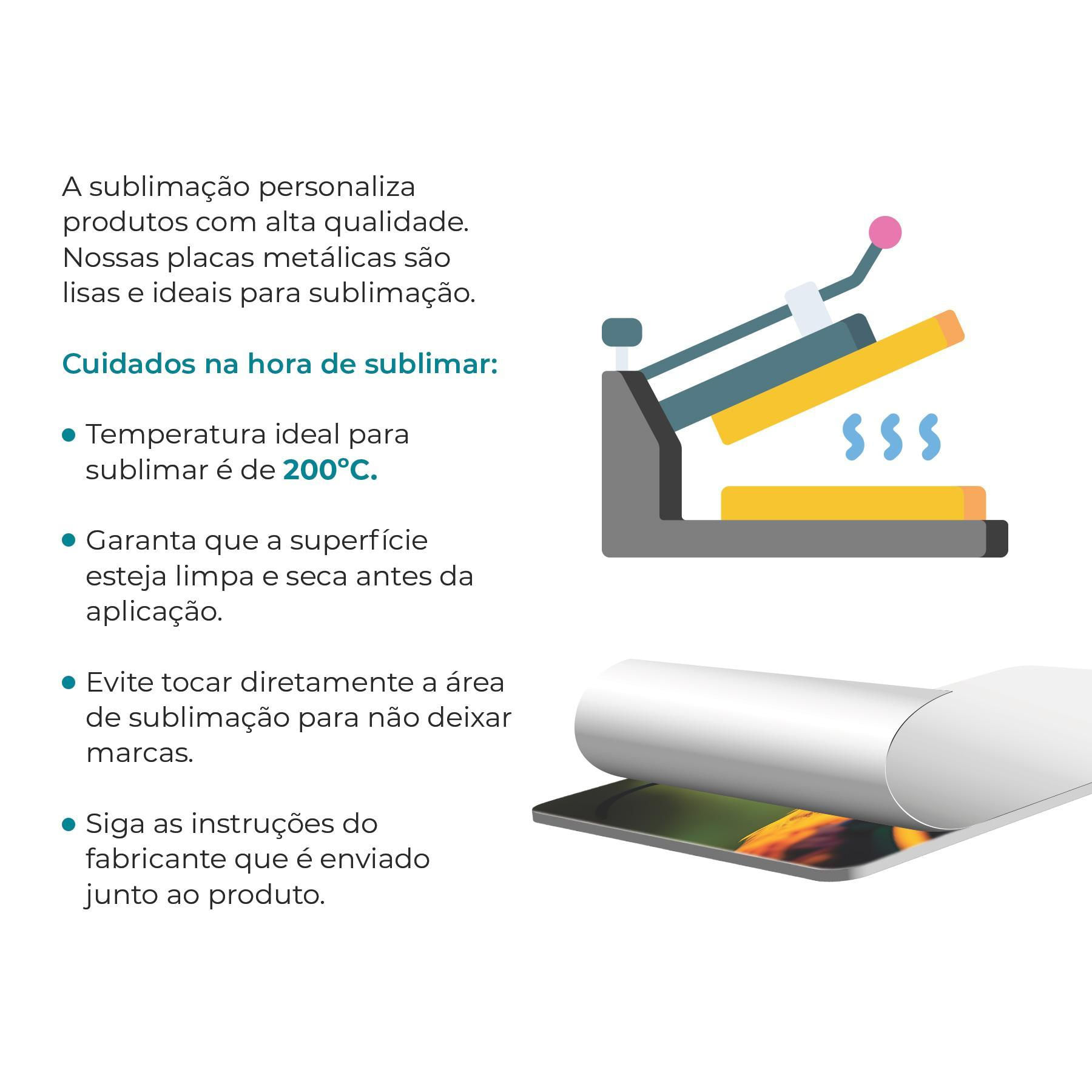 Kit 10 Chapas Placas De Metal Sublimação 21X30Cm - Cinza