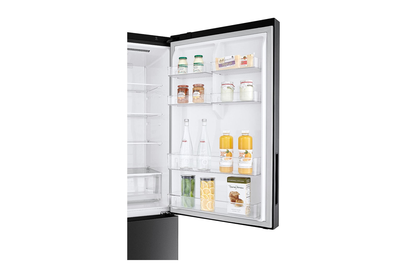 Geladeira Smart LG Frost Free Inverter 451L Inverse Cor Black Inox (GC-B569NQL)