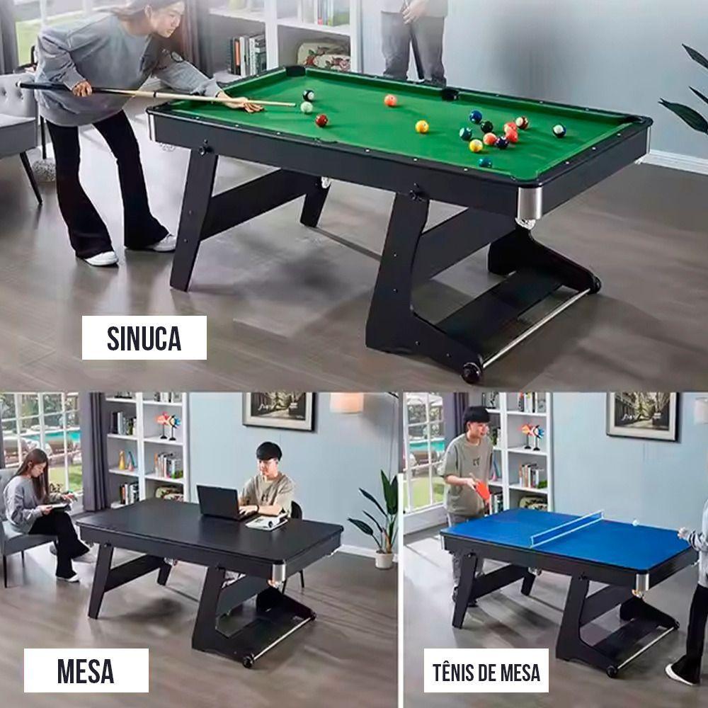 Miniatura Mesa De Sinuca Ahead Sports Dobrável Jogo Bilhar