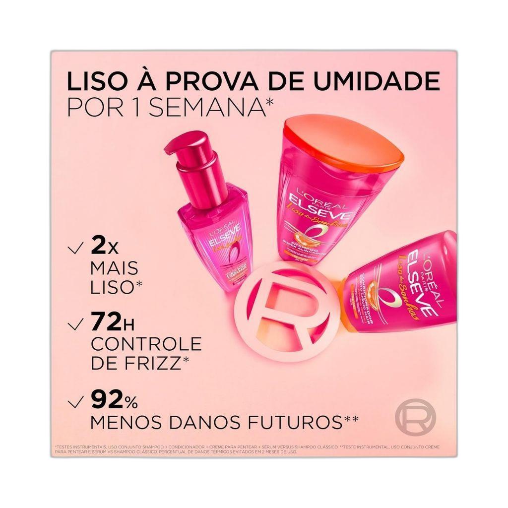 Kit Elseve Liso Dos Sonhos Sh +Cond+Cr Trat+Creme Pent+Serum
