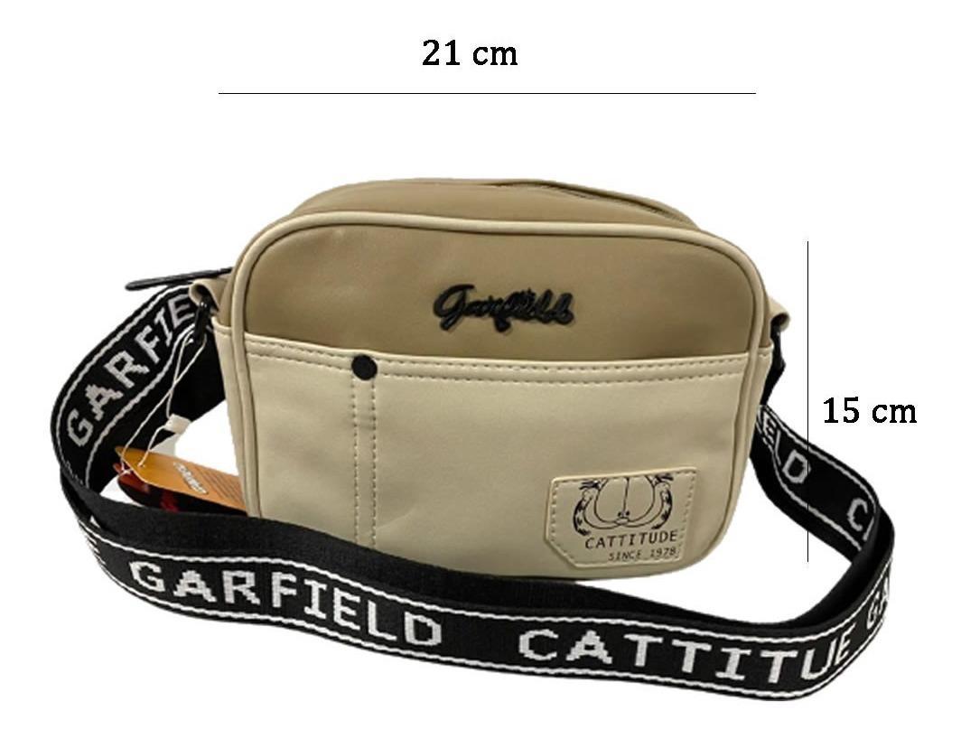 Miniatura Bolsa Transversal Feminina Garfield Gf32001Tp - Bege