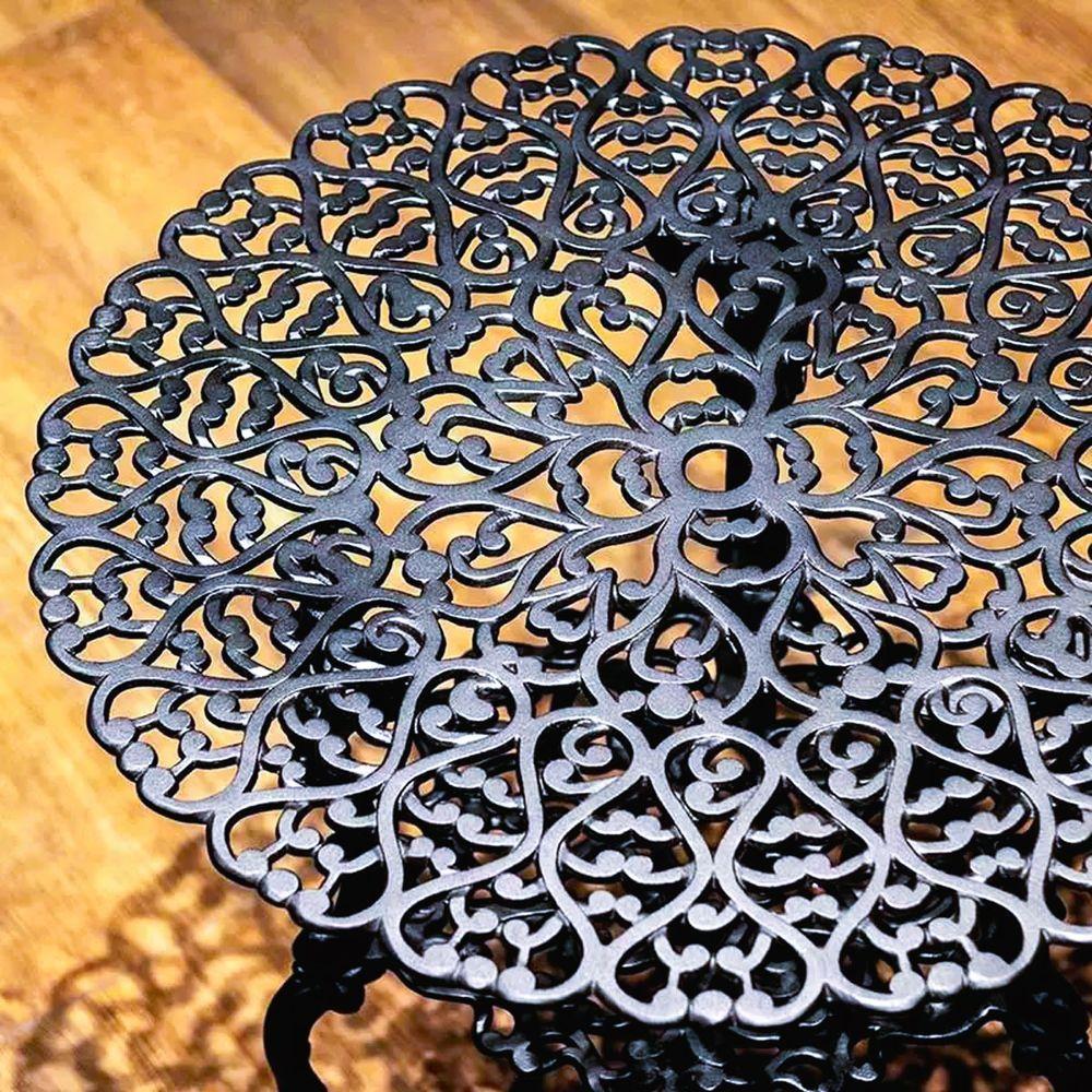 Conjunto Mesa 2 Poltronas Viena Premium Jardim Varanda Sacada Preto