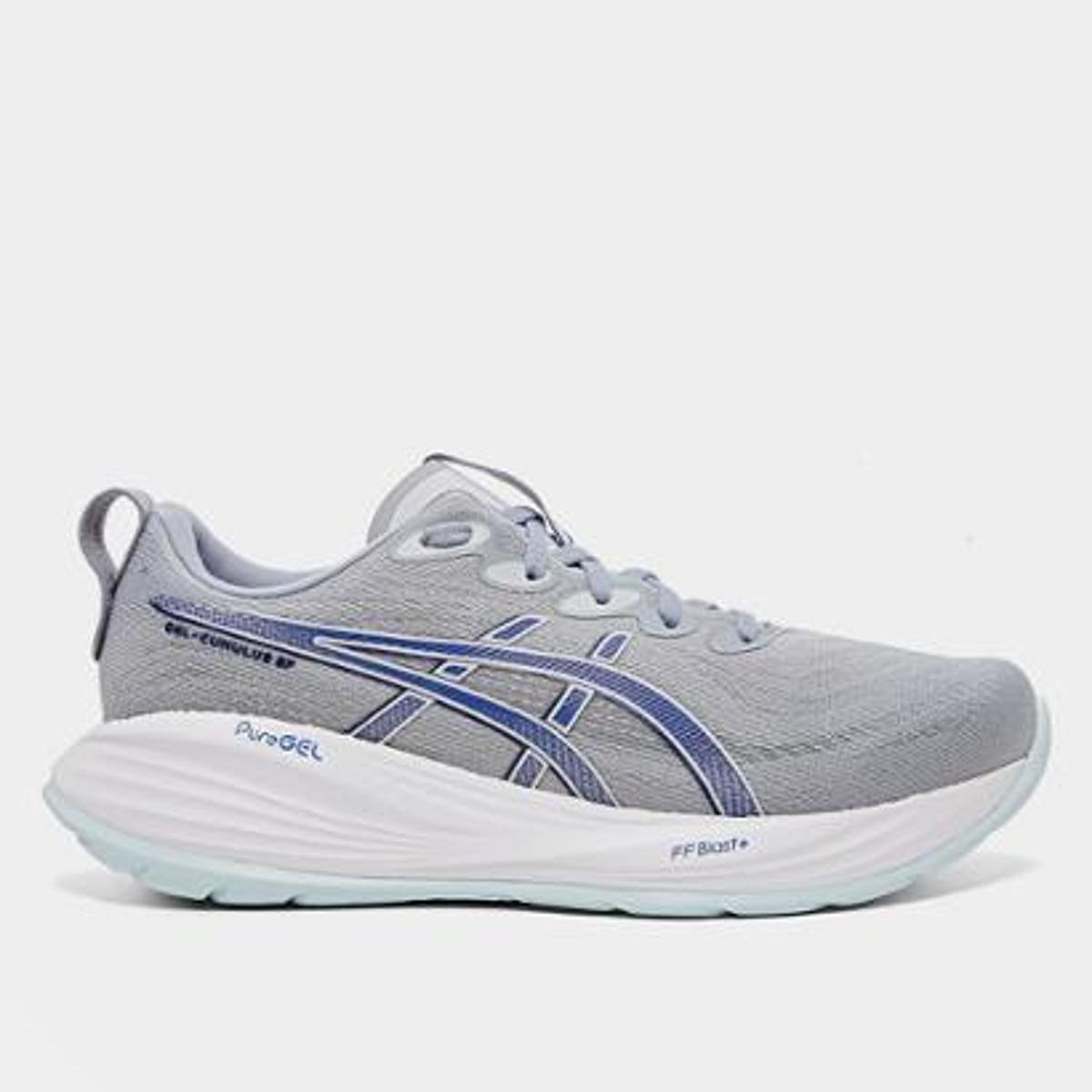 Miniatura Tênis Asics Gel-Cumulus 27 Masculino Cinza+Azul - 39