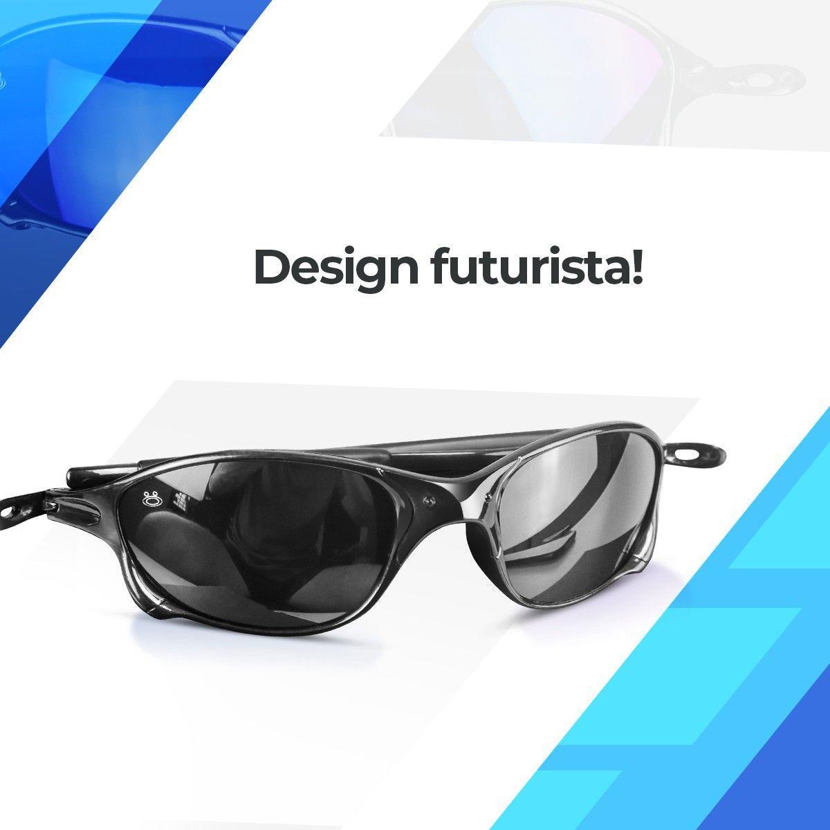 Miniatura Oculos Sol Preto Mandrake Juliet Lupa Masculino Proteção Uv