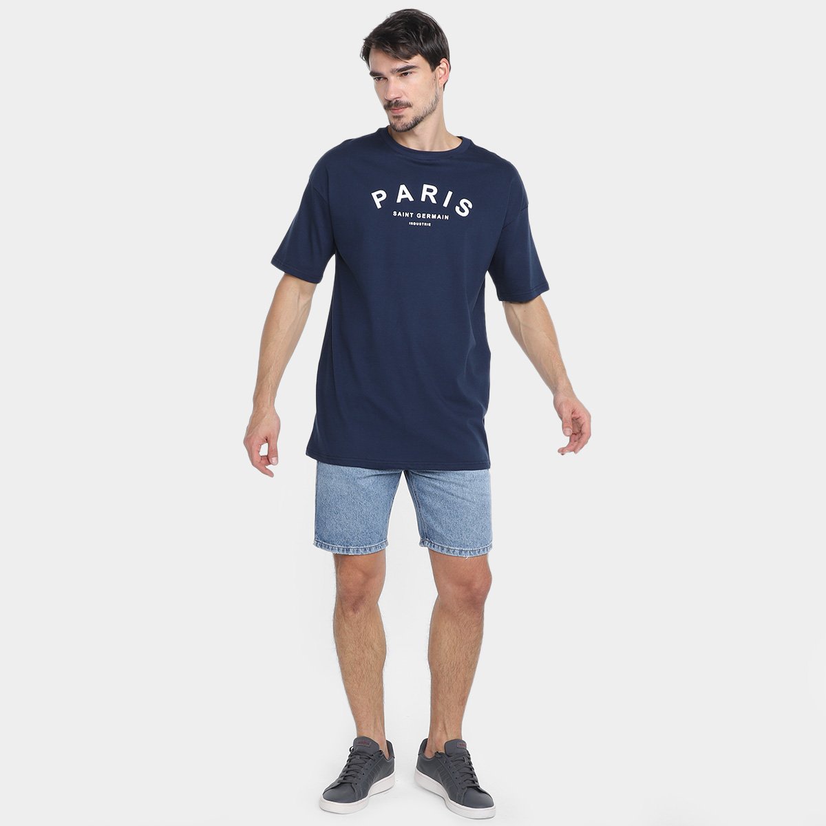 Miniatura Camiseta Industrie Paris Masculina Marinho - G