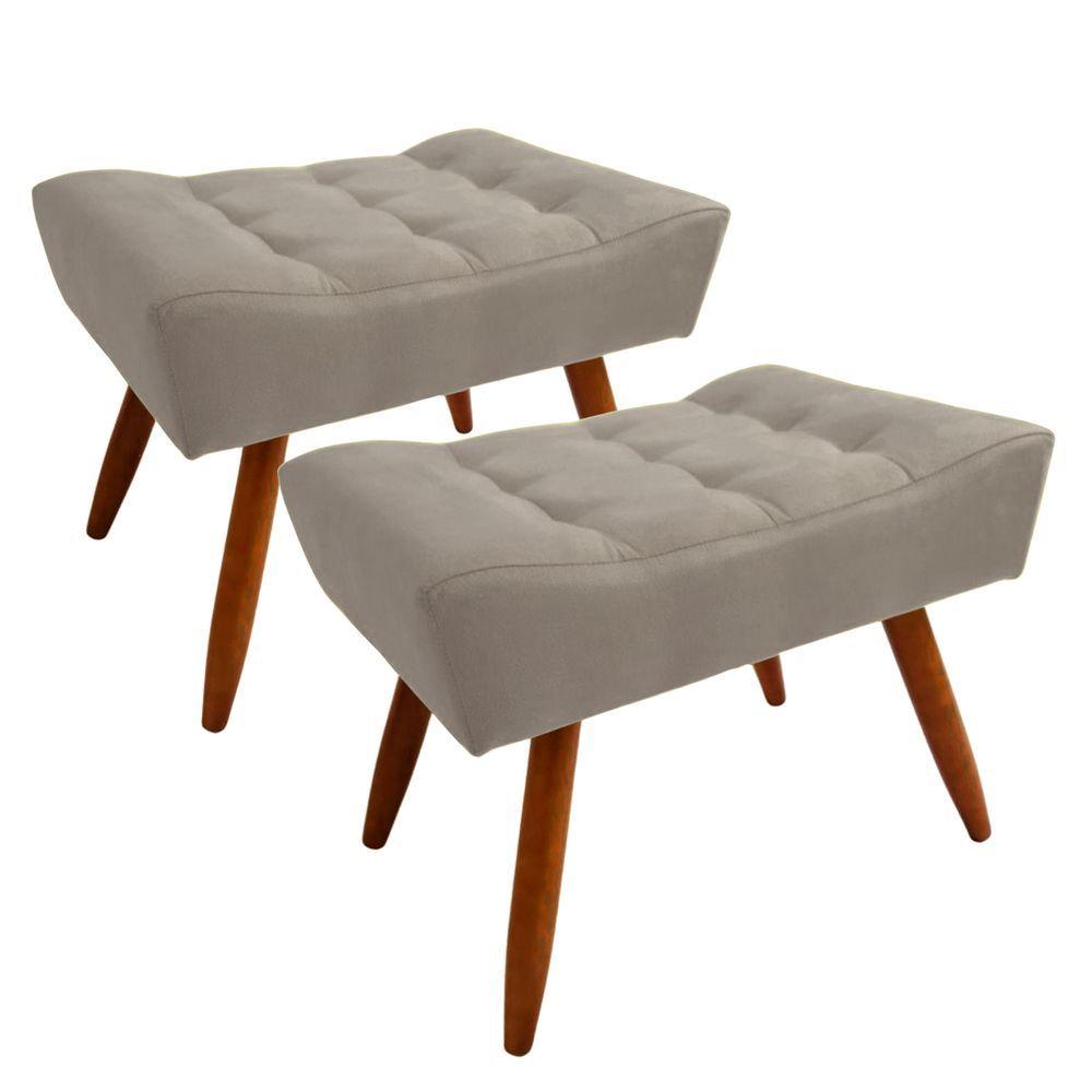 Miniatura Jogo Sofá 200 Retrátil Cm Molas Espirais Com 2 Puffs