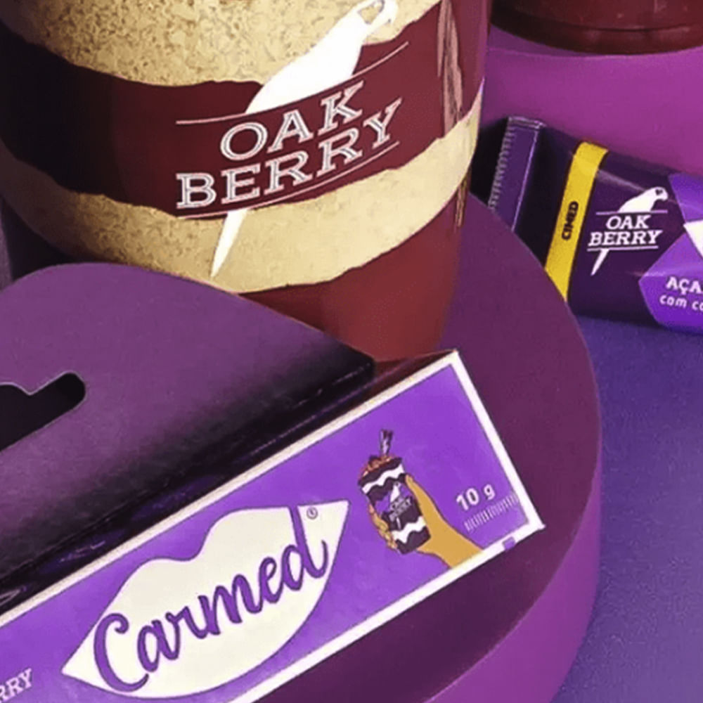 Miniatura Hidratante Labial Carmed Açaí Efeito Gloss com Cor 10g