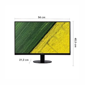 Miniatura Monitor 23.8" Acer SA0 series SA240Y G0BI com Tela Zero Frame, Full HD, 120Hz, 1ms e Design UltraThin - Preto