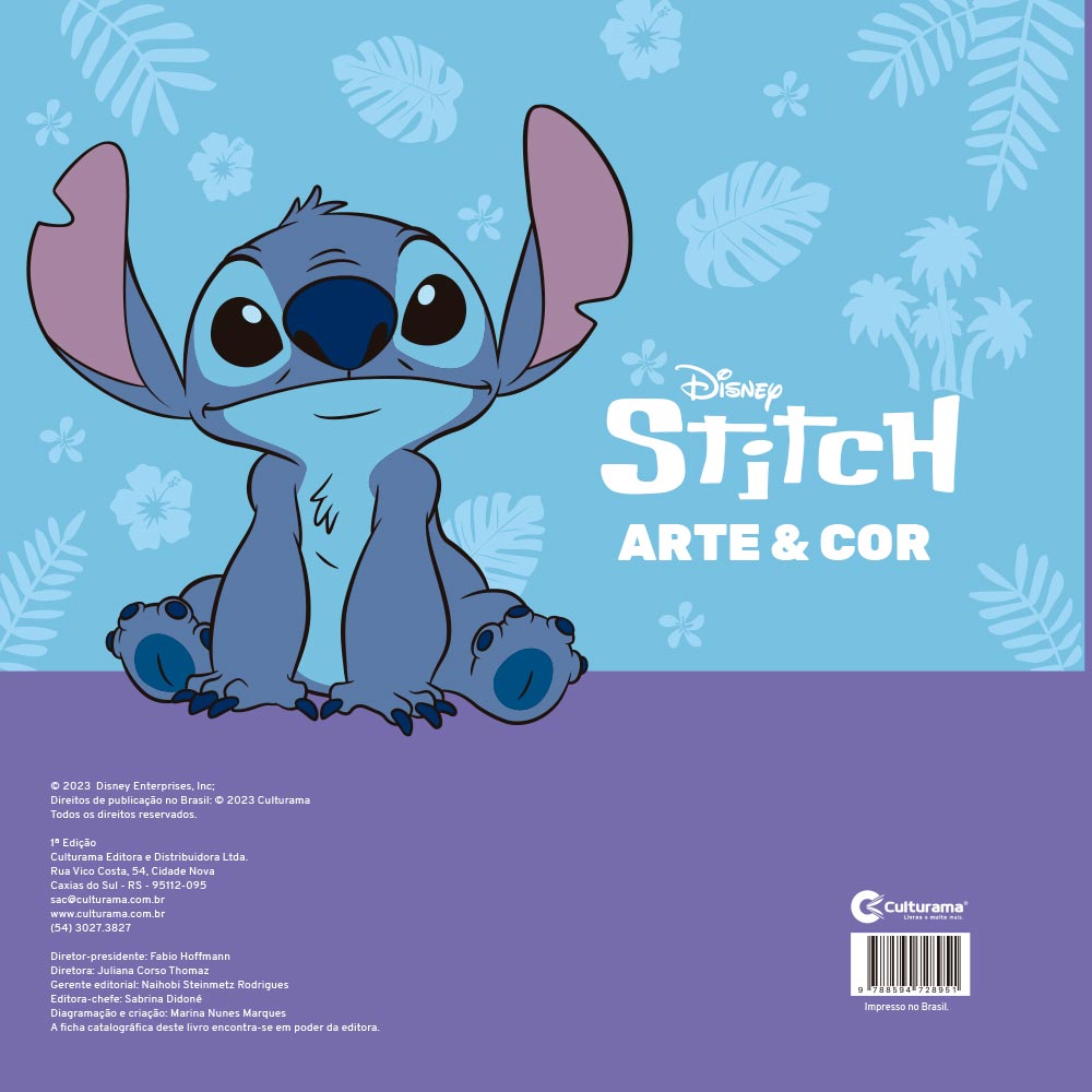Miniatura Livro Culturama Stitch Arte & Cor