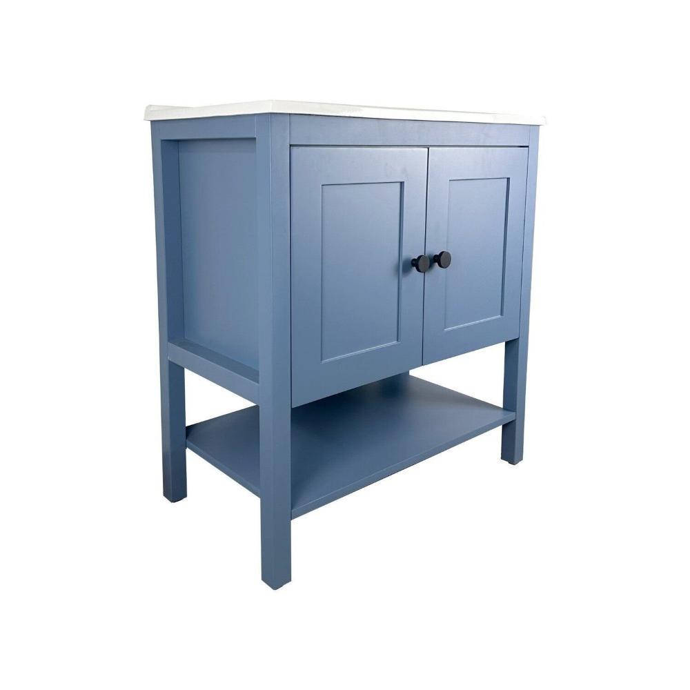 Armário para Banheiro 2 Portas Hudson Azul Bleu