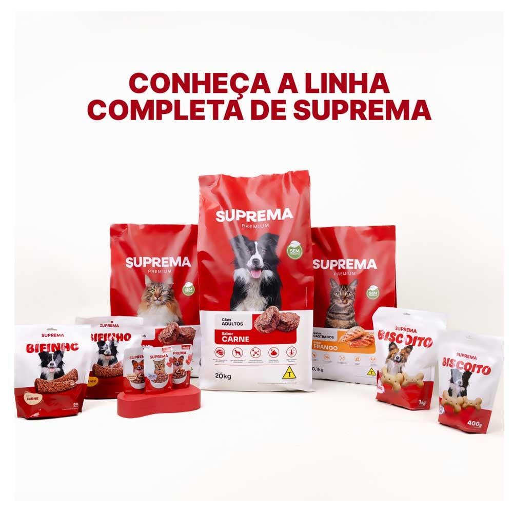 Miniatura Ração Seca Suprema Sabor Carne para Cães Adultos - 15 Kg