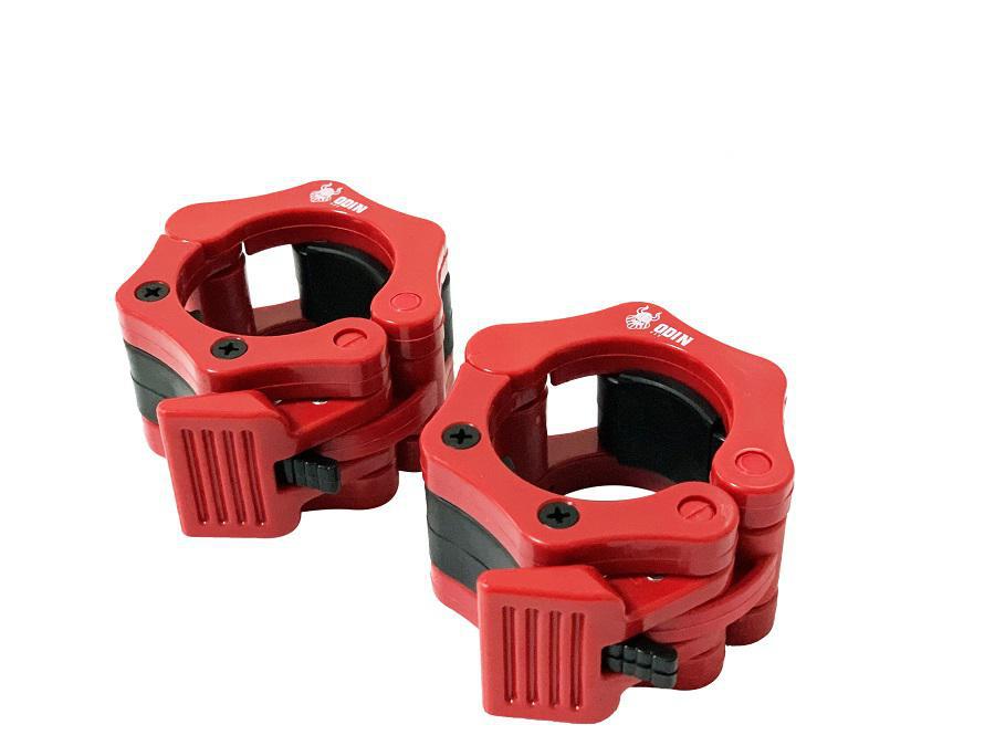 Miniatura Presilha Para Barra Olímpica Lock Jaw Par-Vermelho Odin Fit
