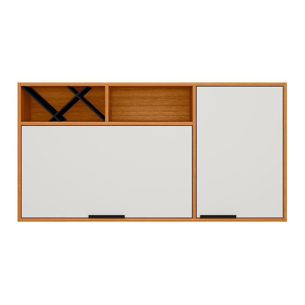 Miniatura Armario Aereo Nicho 2 Portas 120 Cm 12637 Raven Freijo Off White Pln