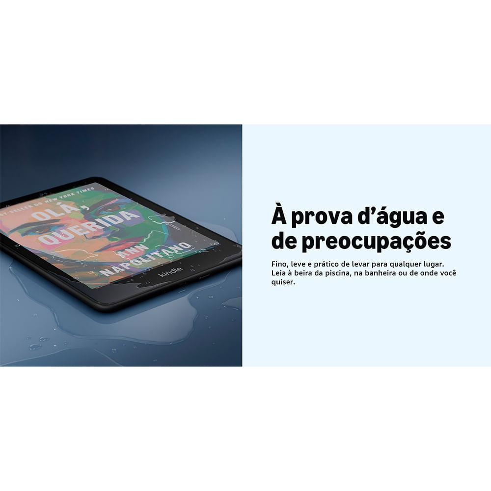 Miniatura E-reader Amazon Kindle Colorsoft com 7,05", 16GB, Iluminação Frontal Ajustável, Preto - B0CX8MT2M2