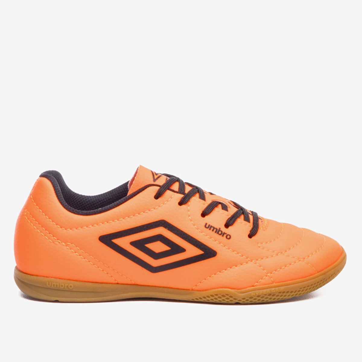 Miniatura Chuteira Infantil Futsal Umbro Class Footballer Laranja+Preto - 28