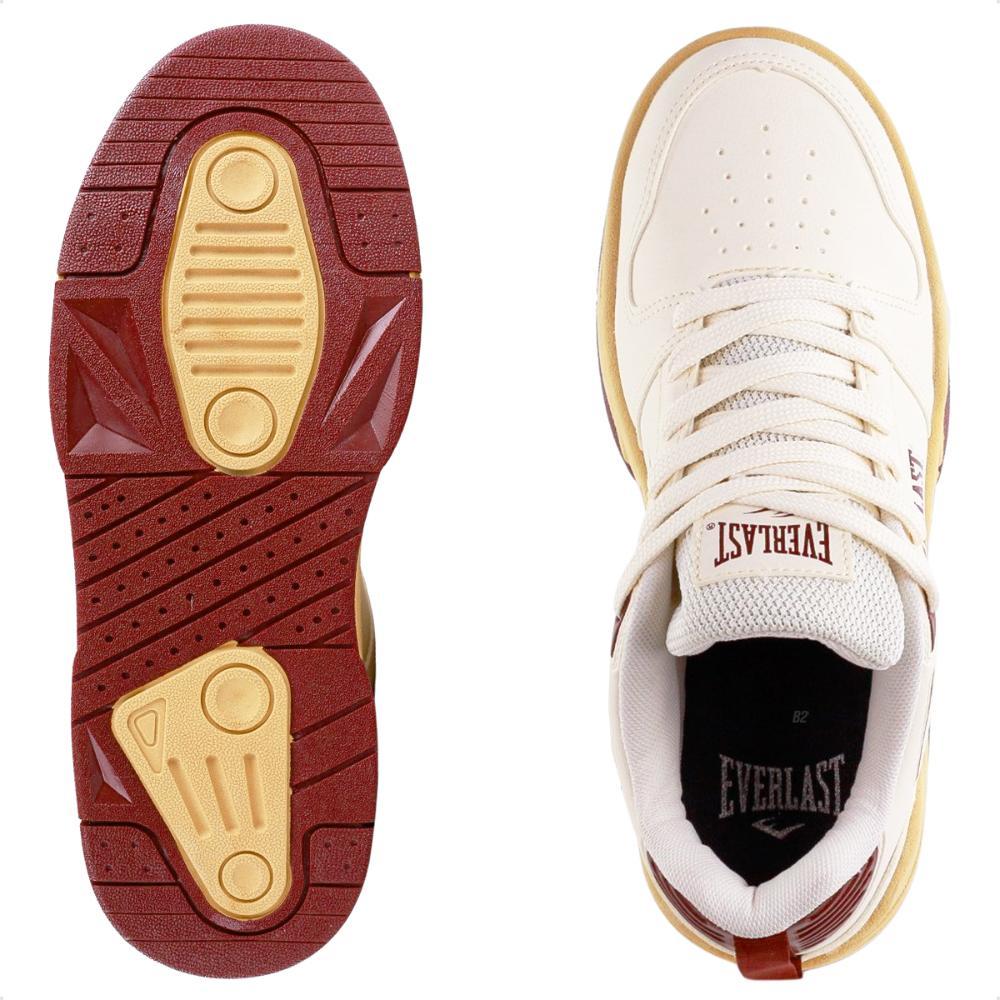 Miniatura Tênis Everlast Masculino Casual Bege / Bordô - 39