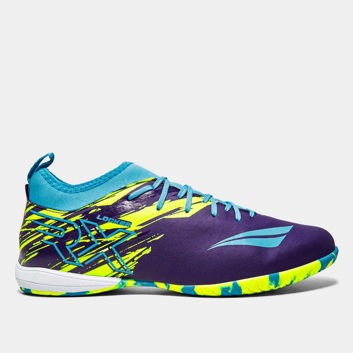 Miniatura Chuteira Futsal Penalty Rx Locker Y-4 Masculina Roxo+Amarelo - 44