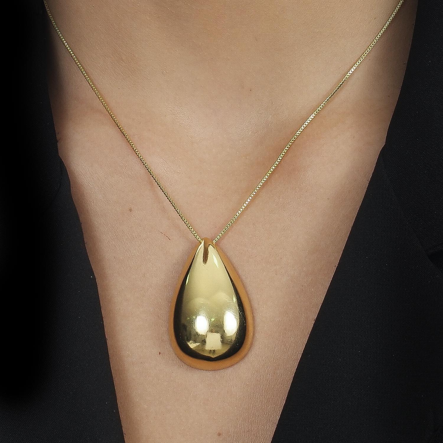 Miniatura Colar Dourado De Gota