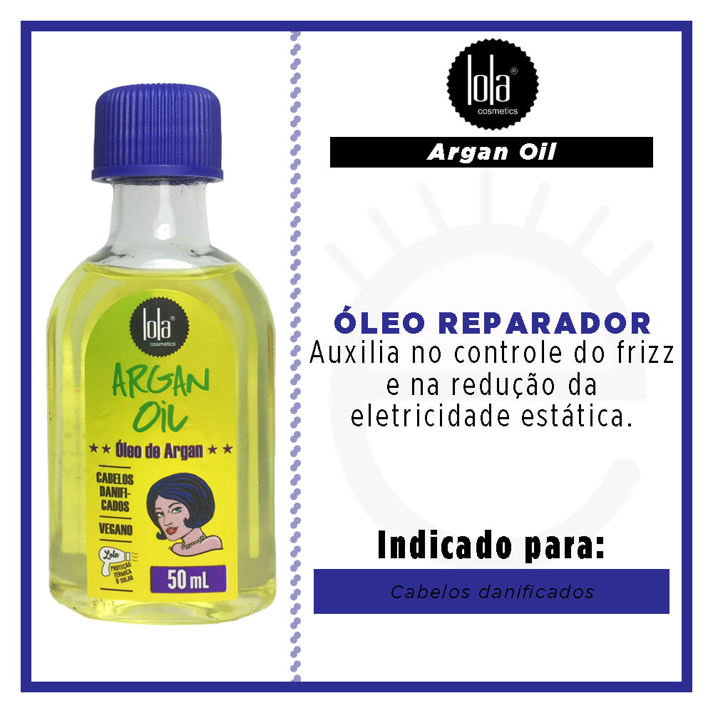 Miniatura Lola Cosmetics Argan Oil - Óleo Capilar 50ml