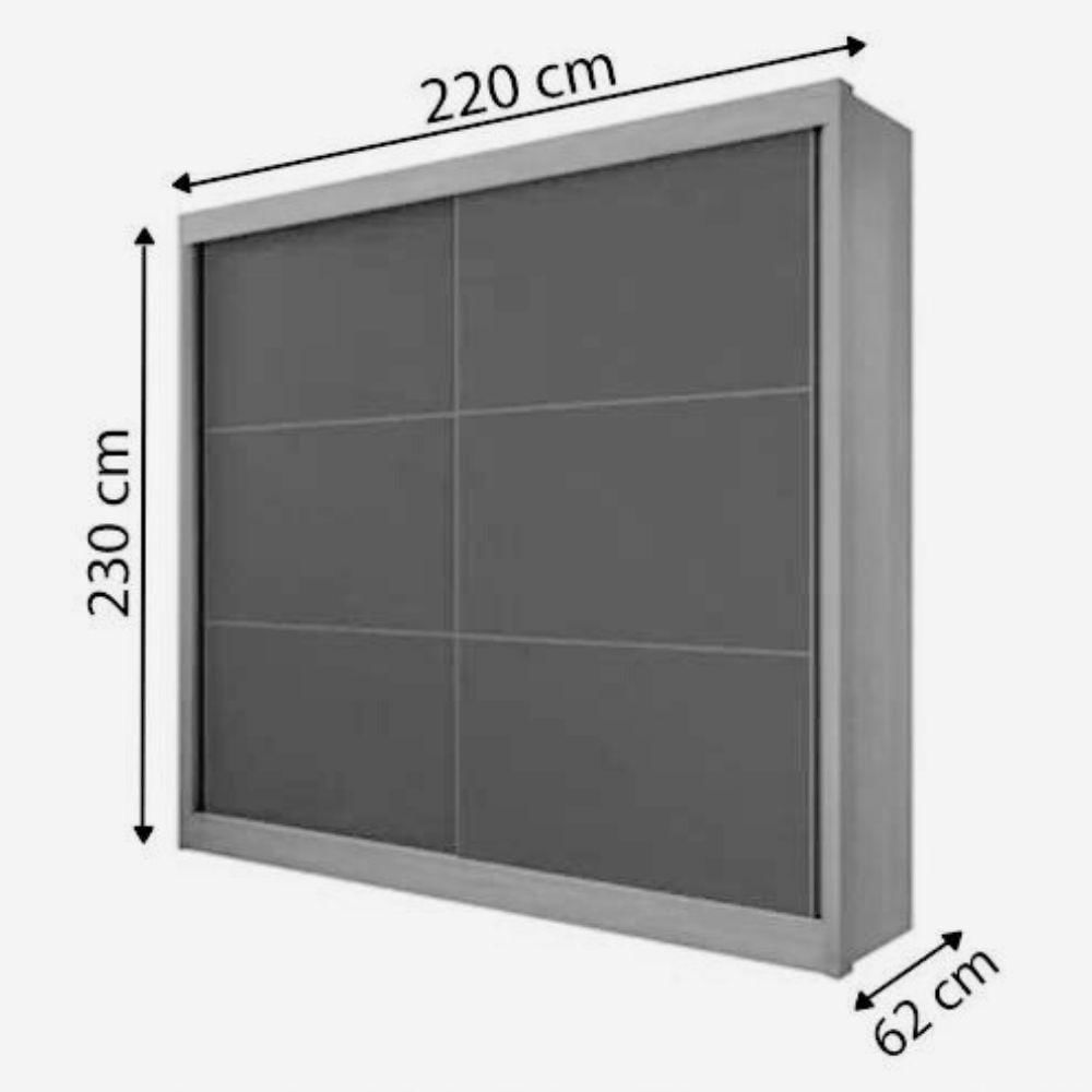 Miniatura Guarda Roupa 2 Portas Cancun Cinamomo D'doro