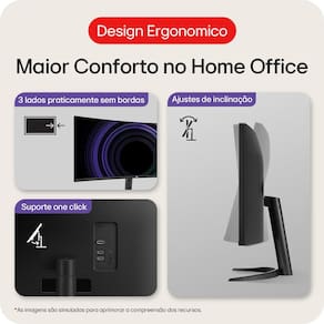 Monitor Curvo 34” LG UltraWide WQHD 34WR50QK-B 100Hz HDR10 Preto