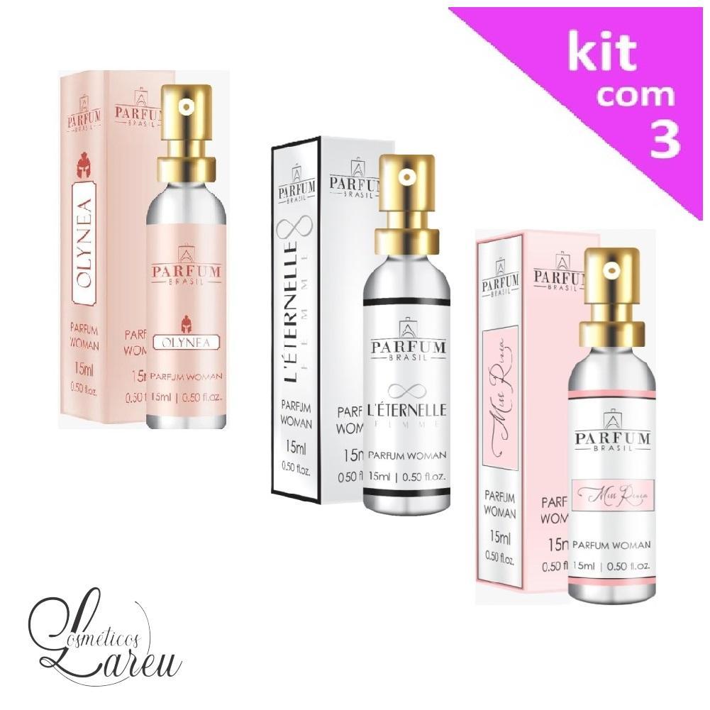 Miniatura +Trio Perfume Feminino 15 Ml (3 Unidades) - Parfum Brasil