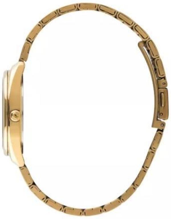Miniatura Relógio Orient Feminino Dourado e Prata 34mm - FGSS1217 S1KX