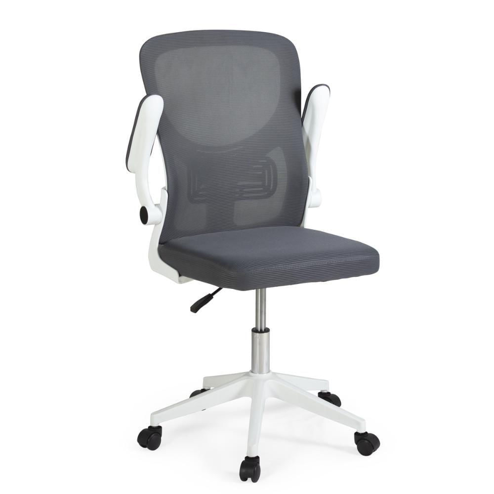 Kit 2 Cadeiras De Escritório Giratória Mônaco Com Relax E Regulagem De Altura - Cinza