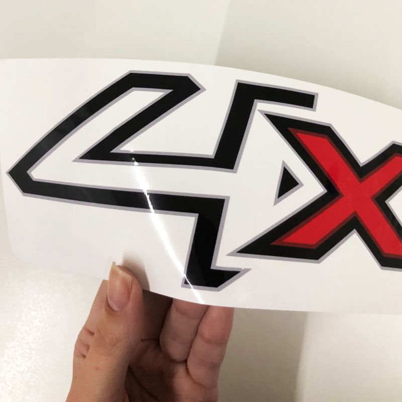 Miniatura Kit Adesivos 4x4 Ranger Xl 2013/16 Preto E Emblema Traseiro