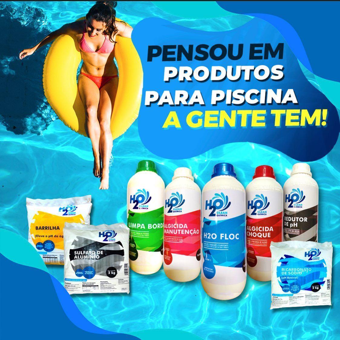 Miniatura Elevador Ph Barrilha Piscina 1 Unidade 2Kg H2O Clean Química