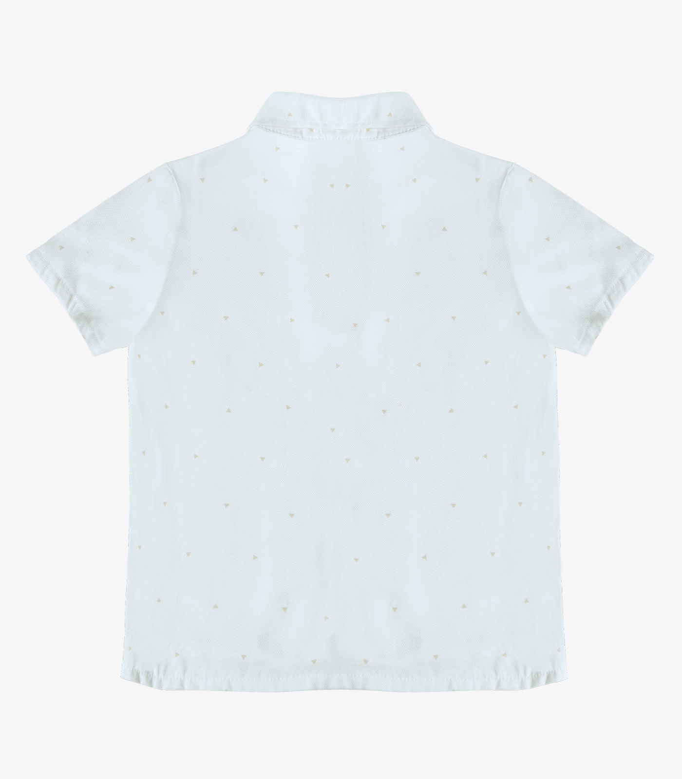 Miniatura Camisa Infantil Masculina Gola Dupla Trick Nick Branco 10