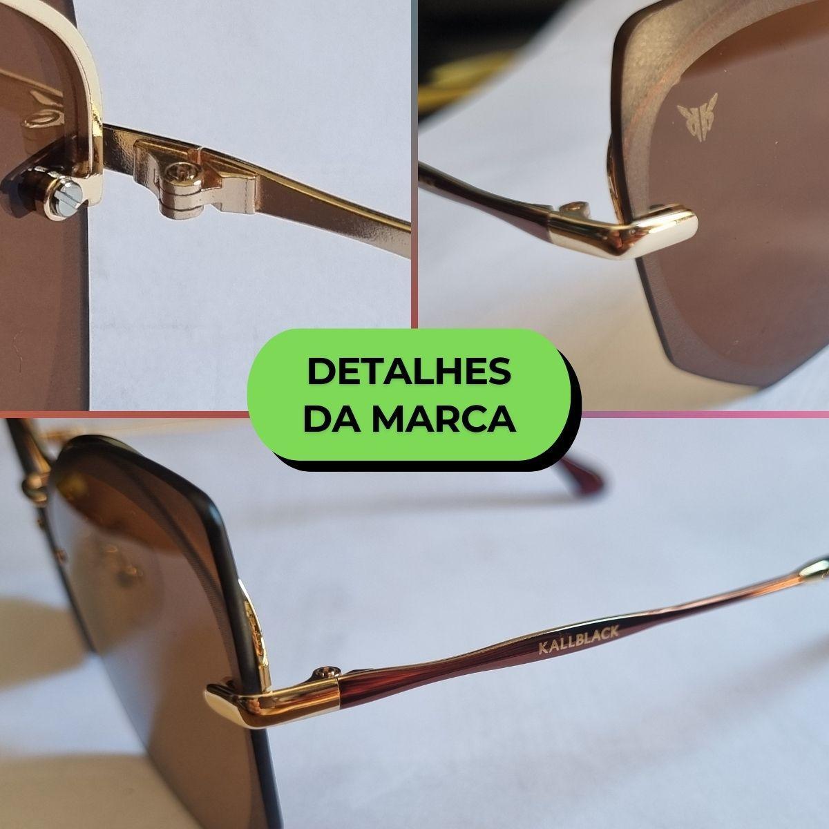 Miniatura Óculos De Sol Feminino Kallblack Moda Verão Estilo Moderno