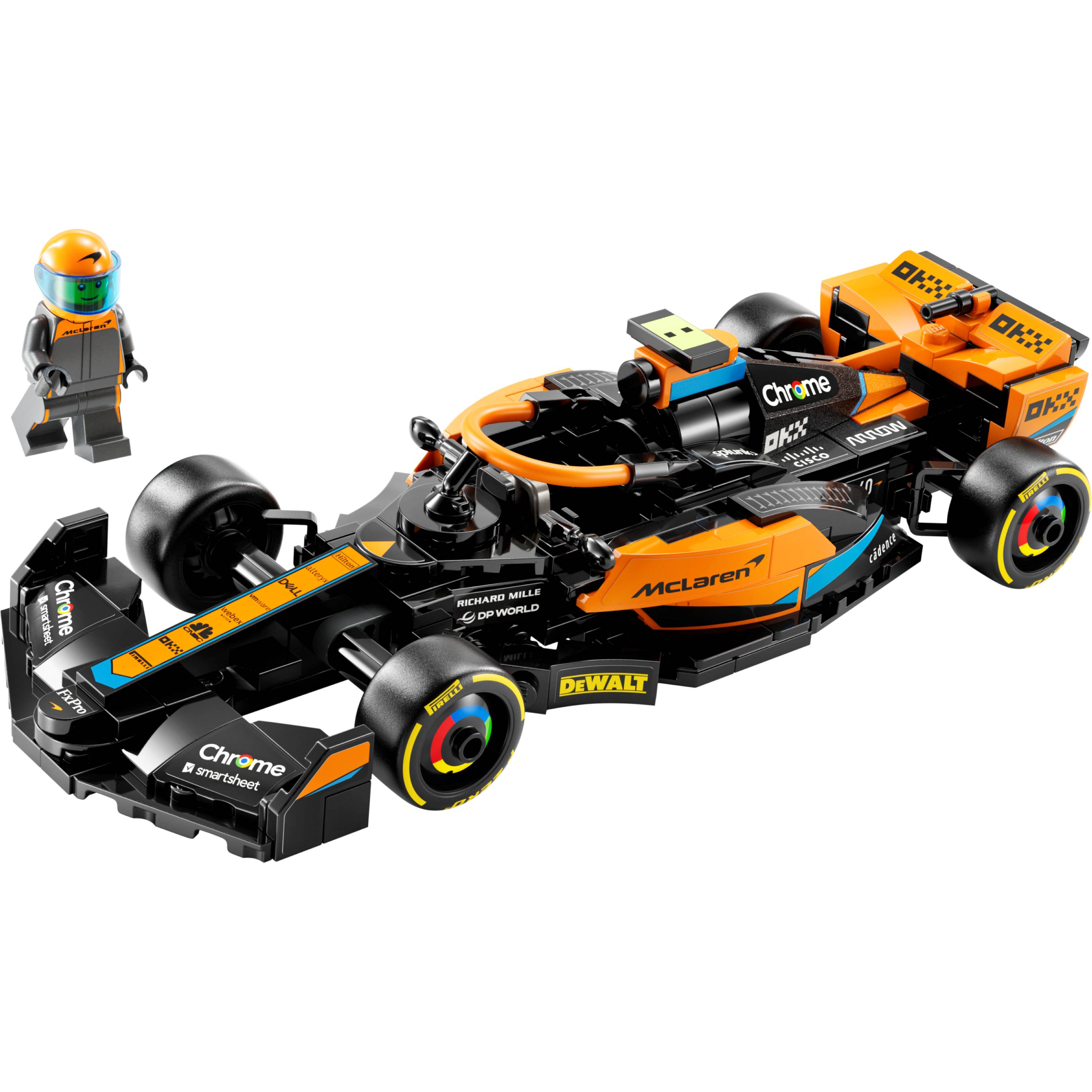 Miniatura LEGO Speed Champions - Carro de corrida de Fórmula 1 da McLaren 2023