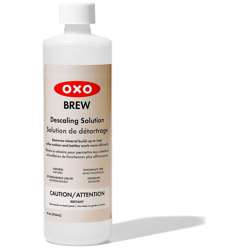 Miniatura Cafeteira Elétrica 12 Xícaras com Jarra em Aço Inoxidável e Solução de Descalcificação, 110V, OXO, Preta