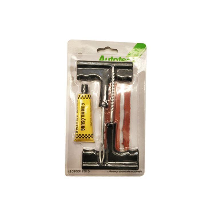 Miniatura Kit Remendo Reparo Macarrão Pneu Carro Moto Sem Câmara