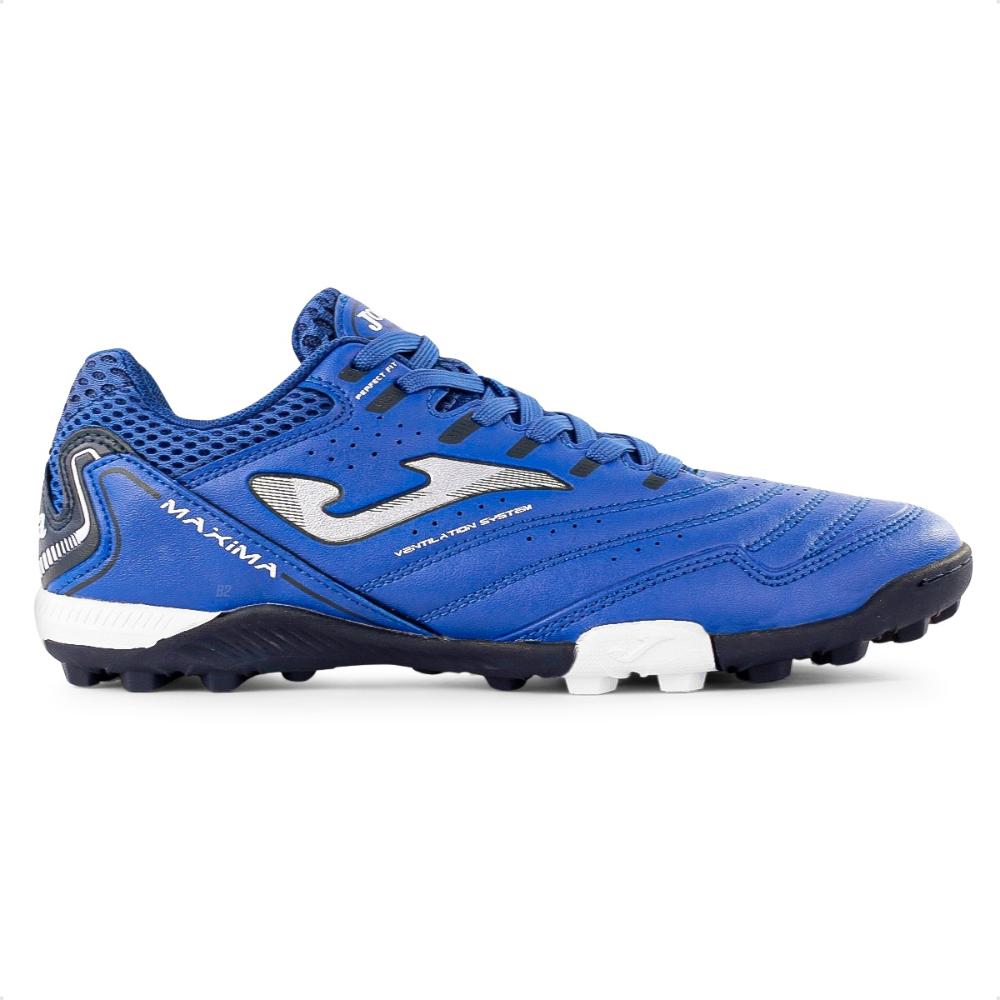 Miniatura Chuteira Society Joma Máxima Masculino Azul / Preto - 38