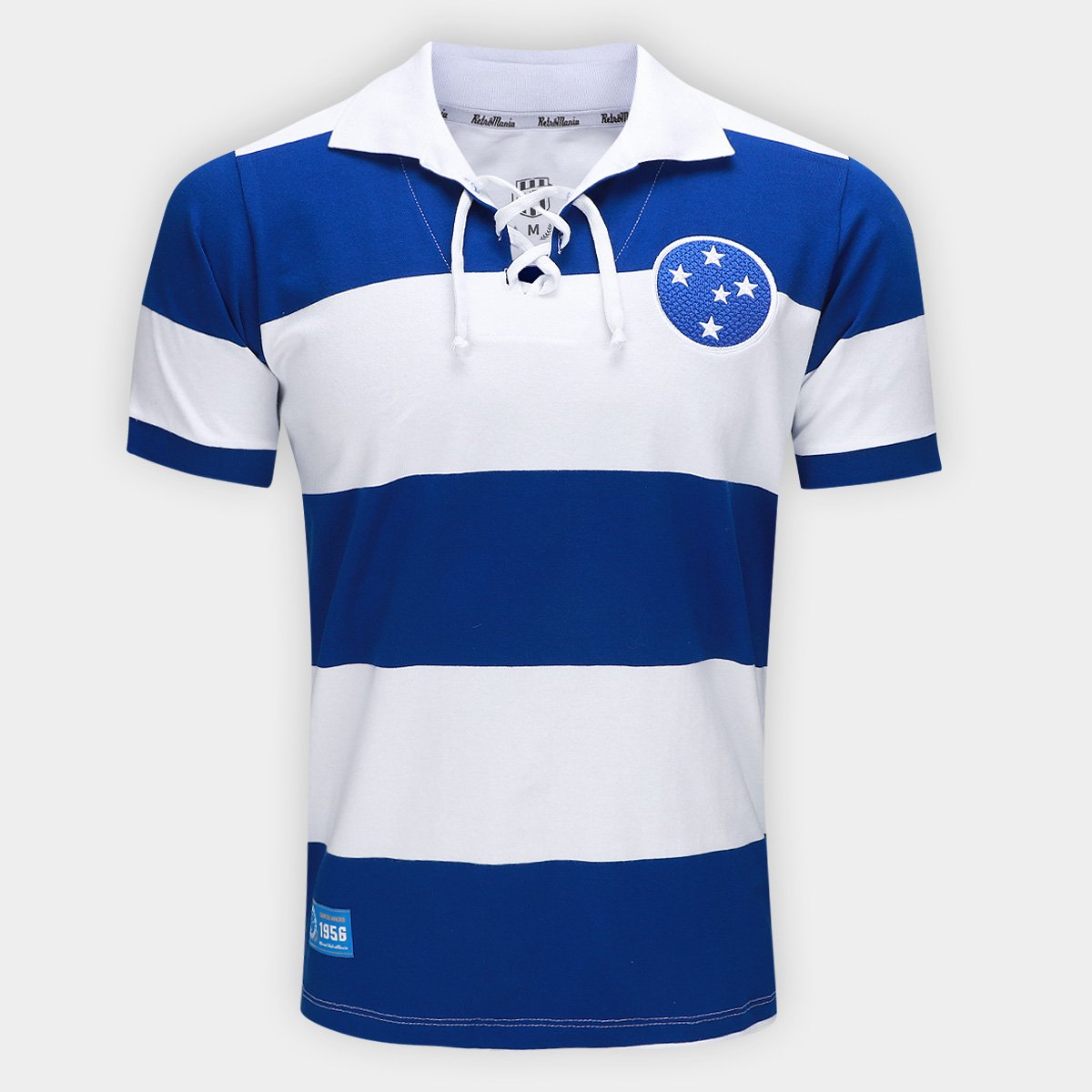 Miniatura Camiseta Cruzeiro 1956 Retrômania Masculina Azul+Branco - EGG