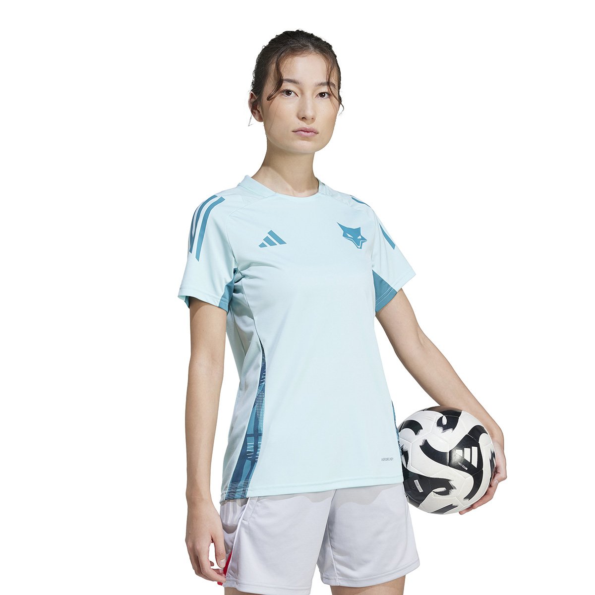 Miniatura Camisa Cruzeiro 25/26 Treino Adidas Feminina Azul Turquesa - EP