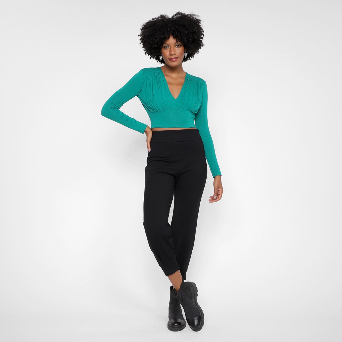 Miniatura Calça Animale Jeans Slim Viscose Feminina Preto - M
