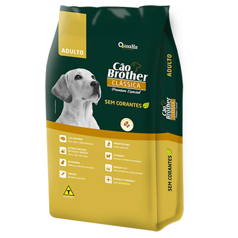 Miniatura Ração Cão Brother Clássica Sem Corantes 15kg