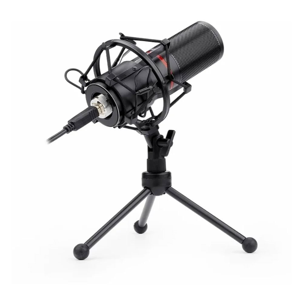 Miniatura Microfone Gamer Redragon Blazar Streamer com Tripé Gm300