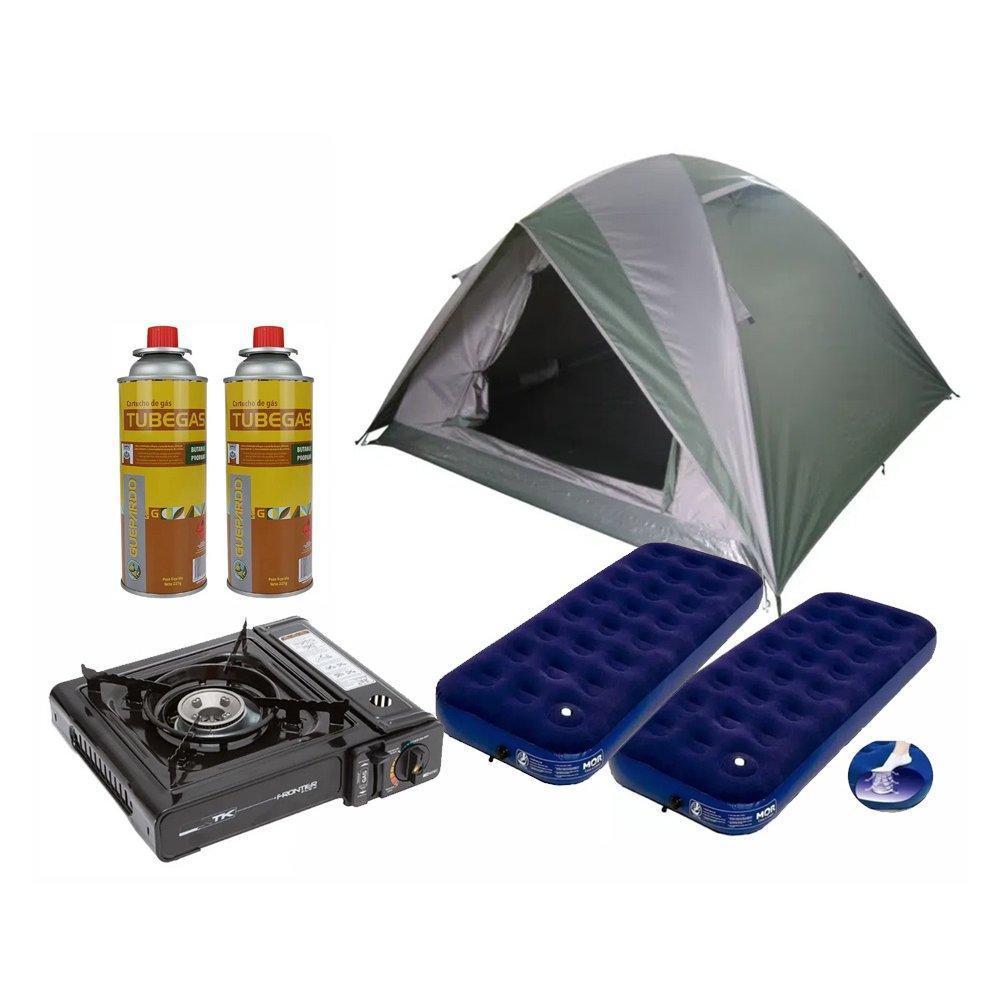Miniatura Barraca Guepardo News Vênus Ultra Pro 3+2 Colchão+Fogareiro+