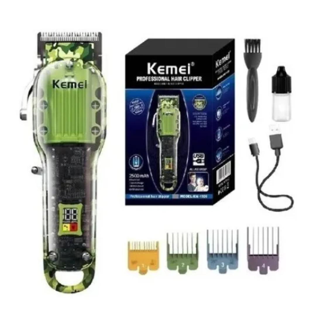 Miniatura Kit 3 Maquinas Acabamento corte e shaver kemei profissional